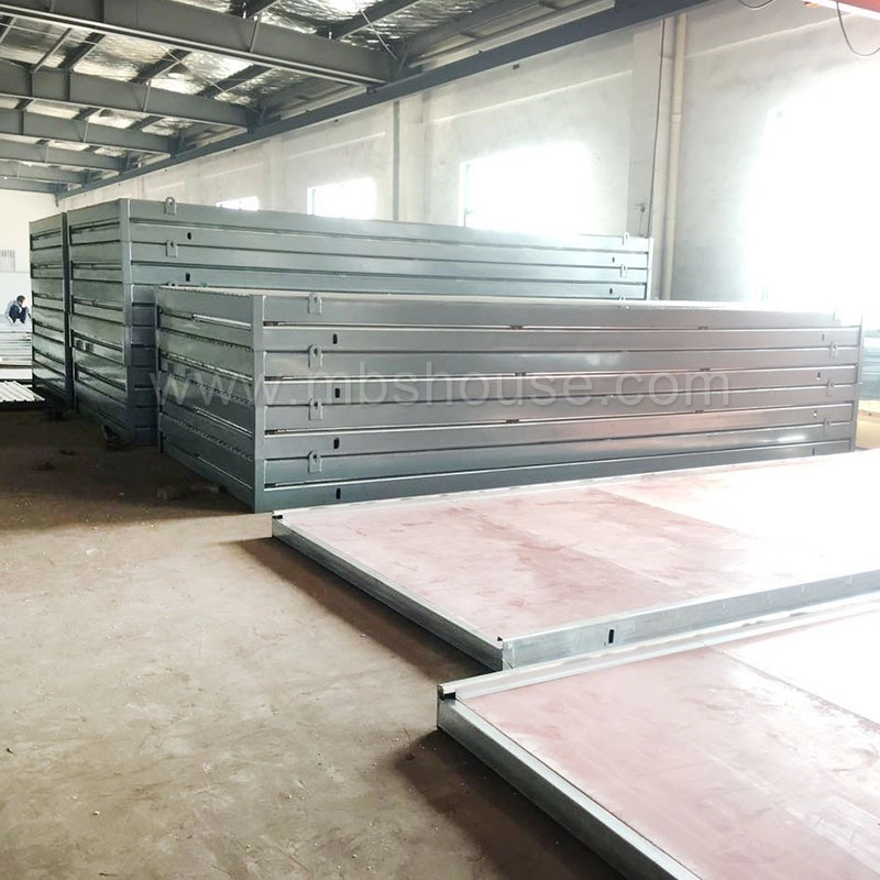 In de fabriek draagbaar, kant-en-klaar opvouwbaar containerhuis met stalen frame