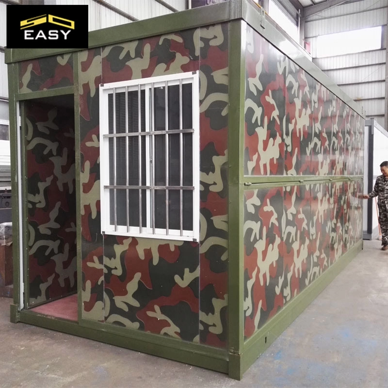 Economisch draagbaar geprefabriceerd opvouwbaar containerhuis in kleur