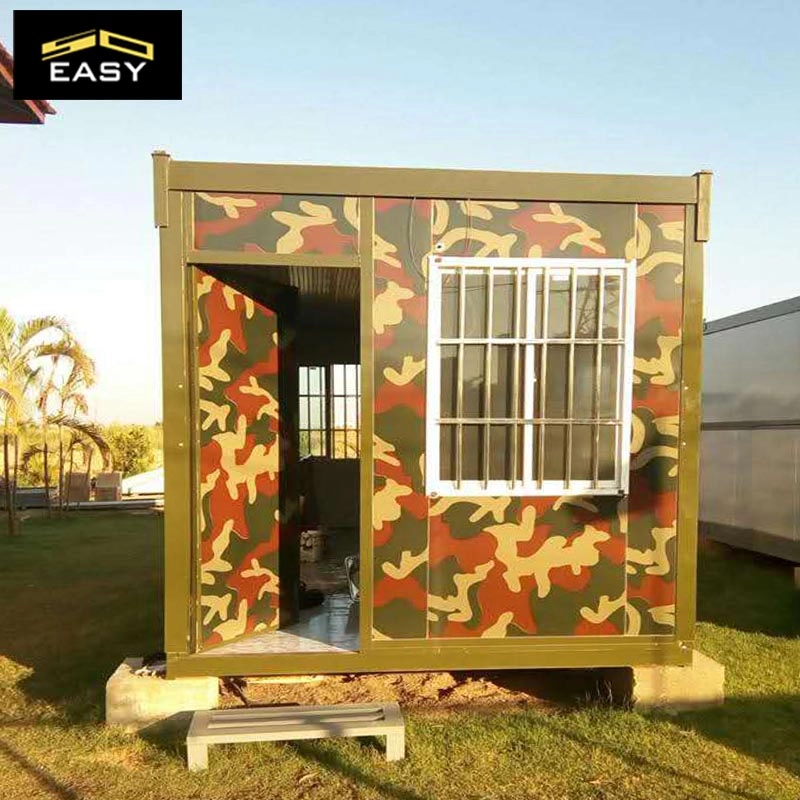 snel inzetbare opvouwbare container in camouflagekleur voor militair containerhuis