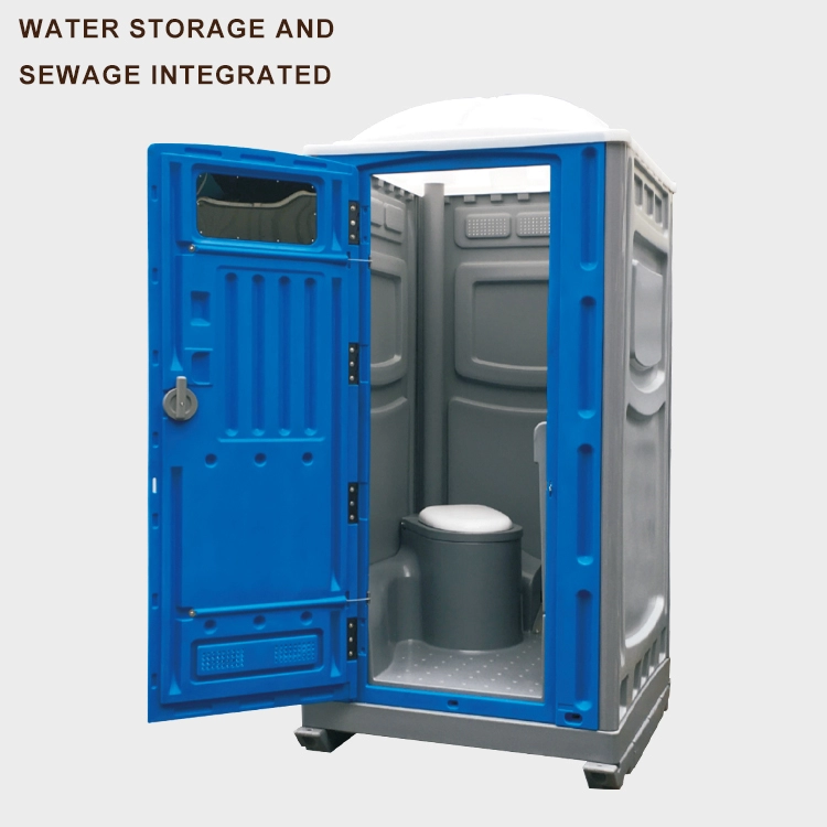 HDPE kunststof mobiel draagbaar toilet Qatar verplaatsbaar toilet met urinoir en wastafel