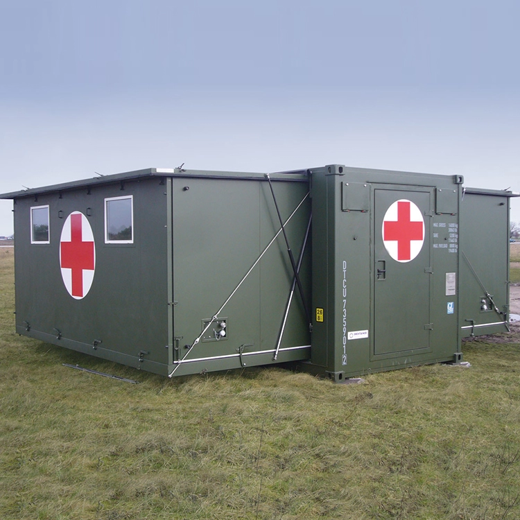 geprefabriceerde uitbreidbare container voor medisch ziekenhuis voor slagveld