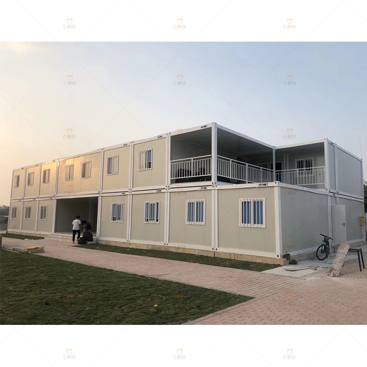 China flexibele ontwerpen modulair huis geprefabriceerde containerhuis hotelkamer