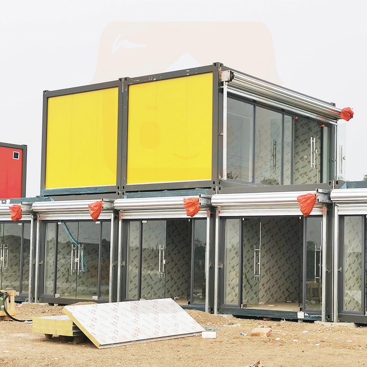 Draagbare geprefabriceerde flatpack-containerwoning / woonwinkel