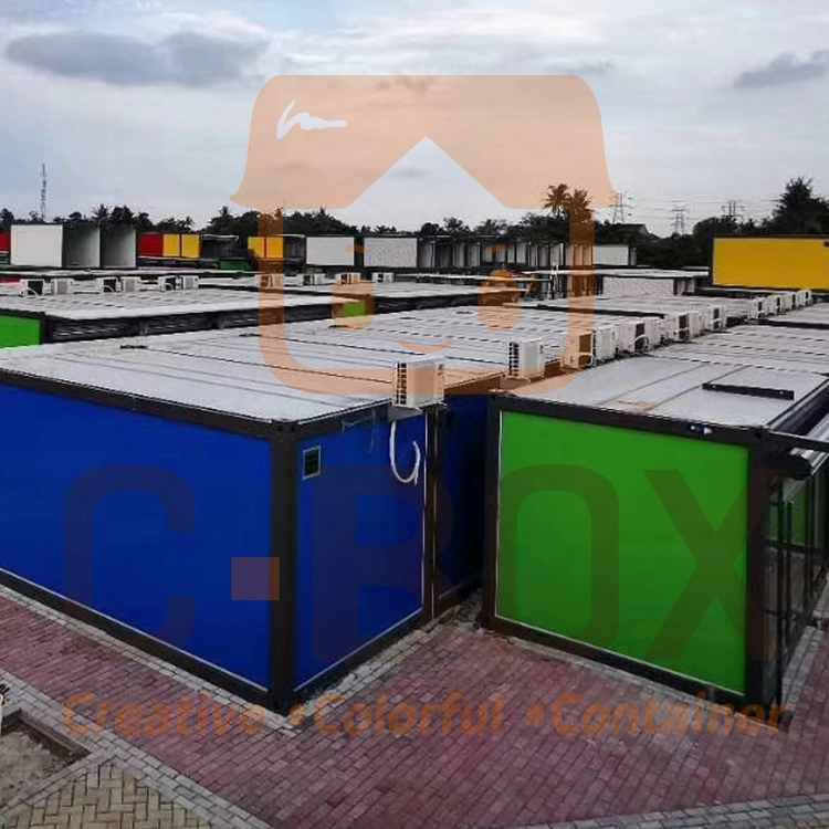 Moderne flat pack container huis prefab container hotelkamer