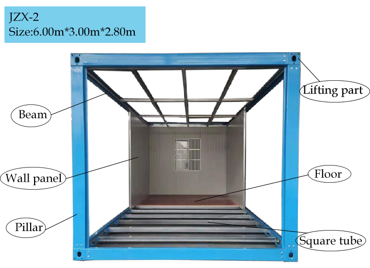 Prefab container tijdelijk onderkomen