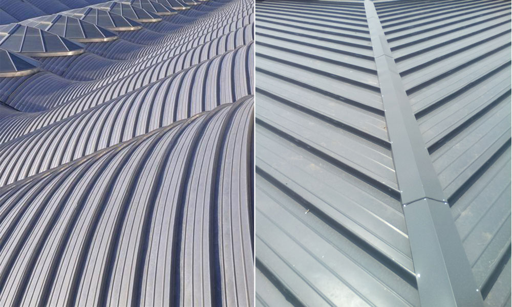 metalen panelen voor dakbedekking met grote overspanningen