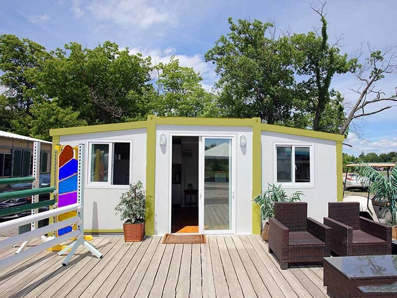 20ft opvouwbare prefab stacaravans met twee slaapkamers