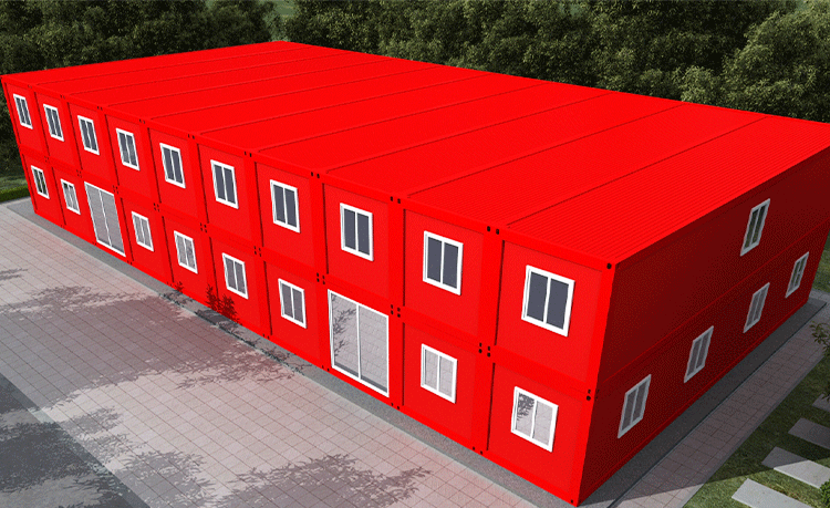 Geprefabriceerde containerslaapzaal met 3 verdiepingen