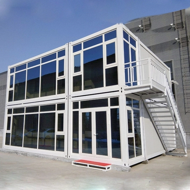 Containerkantoor Modulaire stalen containerkantoren met 2 verdiepingen en 2 verdiepingen te koop
