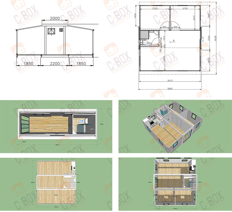 uitbreidbaar containerhuis VS