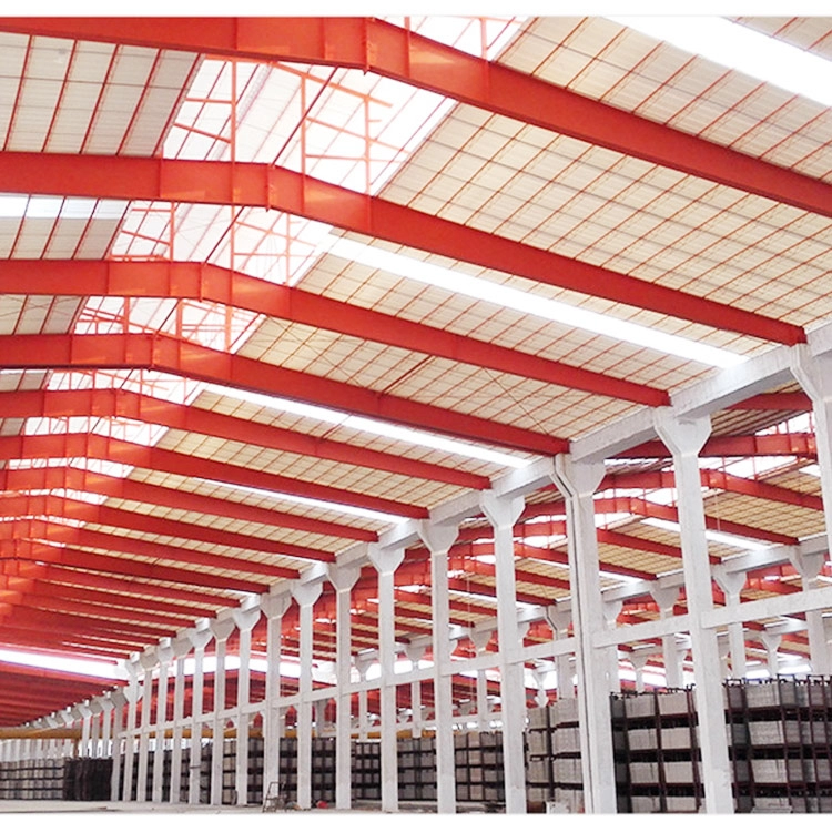 Chinese geprefabriceerde stalen huisstructuur magazijn op maat prefab lichte stalen structuur werkplaats