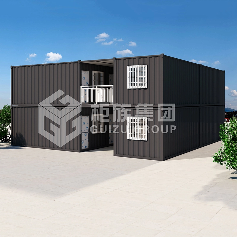 Goedkope prefabwoning met twee verdiepingen en container van goede kwaliteit