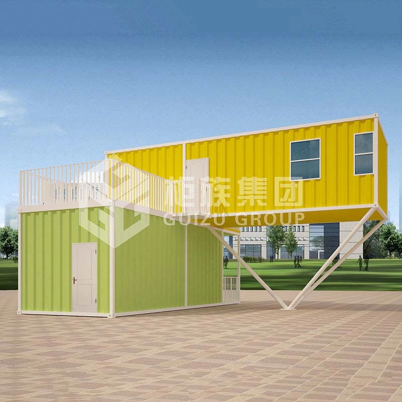 China Fabrikant Duplex Container aangepast prefab huis voor leven met staal