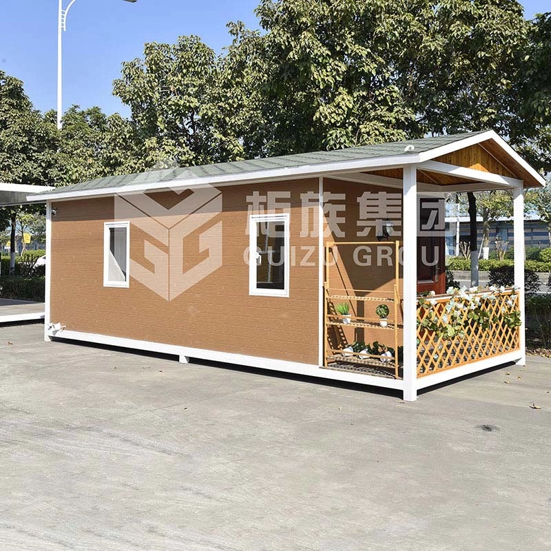 OEM 20ft China Supply Prefab modulair houten huis met stalen frame