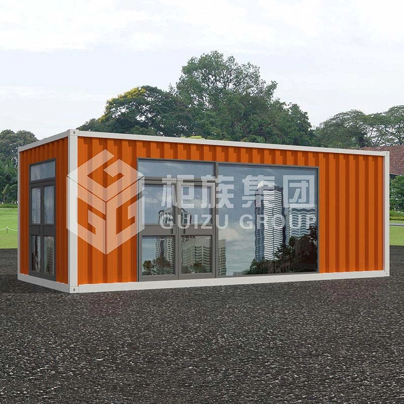 China Fabrieksfabricage Prefab Luxe Containerkantoor met Frans raam