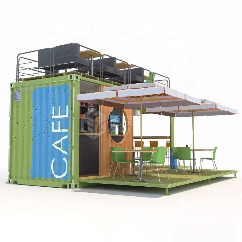 China verkoop prefab 20ft 40ft container scheepvaart winkel geprefabriceerde winkel container/container koffiebar