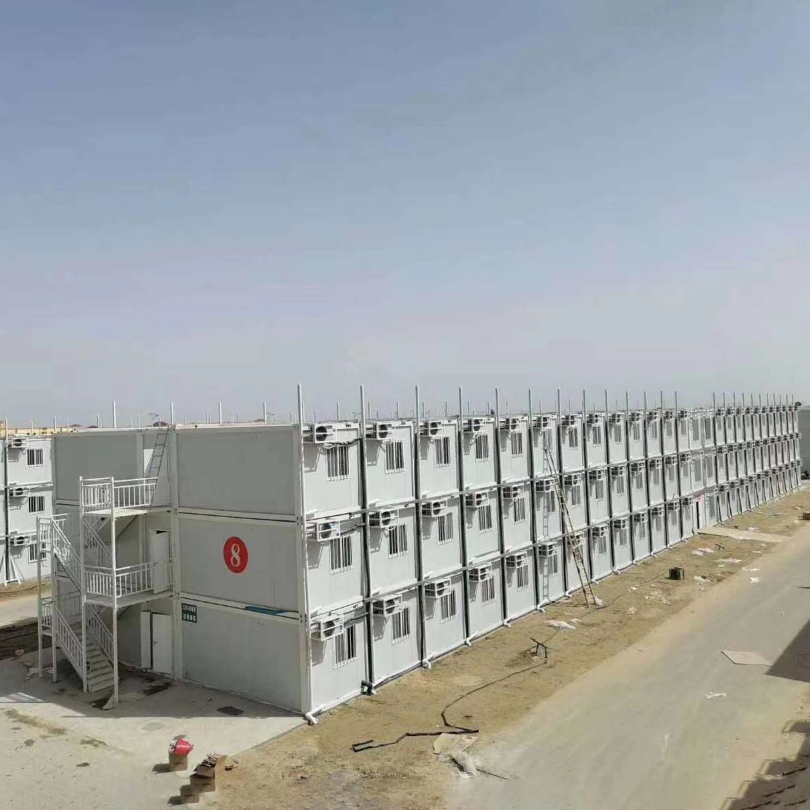 Fabriekslevering Containerslaapzaal met twee verdiepingen voor trainingskamp