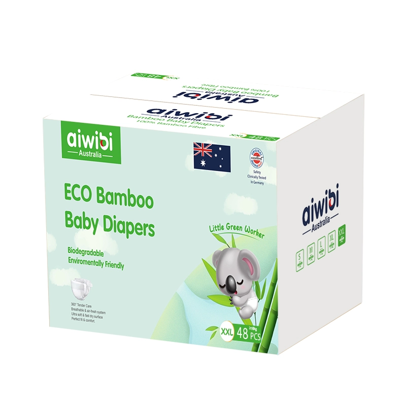 Premium bamboe babyluiers met 100% biologisch afbreekbare bamboestof