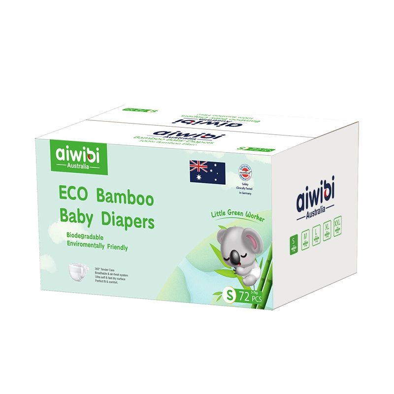 Premium bamboe babyluiers met 100% biologisch afbreekbare bamboestof
