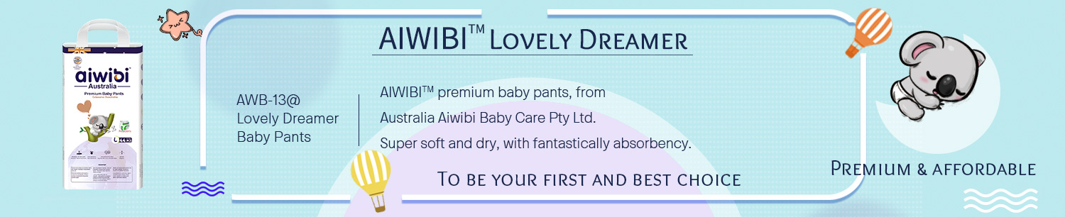 Wegwerp AIWIBI Premium babybroekje met superabsorberende prestaties om droog te blijven