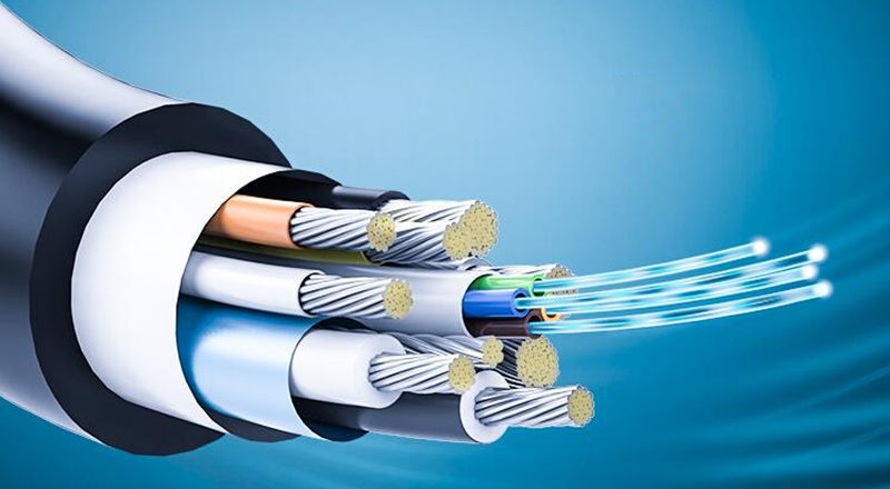 Binnenstructuur van de glasvezel HDMI-kabel