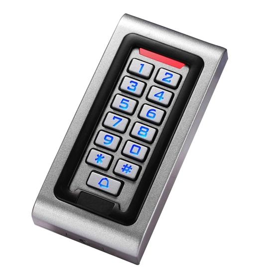 Metalen buiten waterdicht toetsenbord RFID Touch Access Control Reader