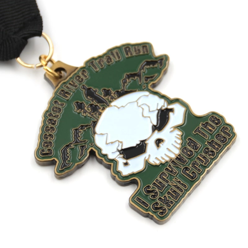 Fabrikant Ontwerp Skull River Trail Run-medailles